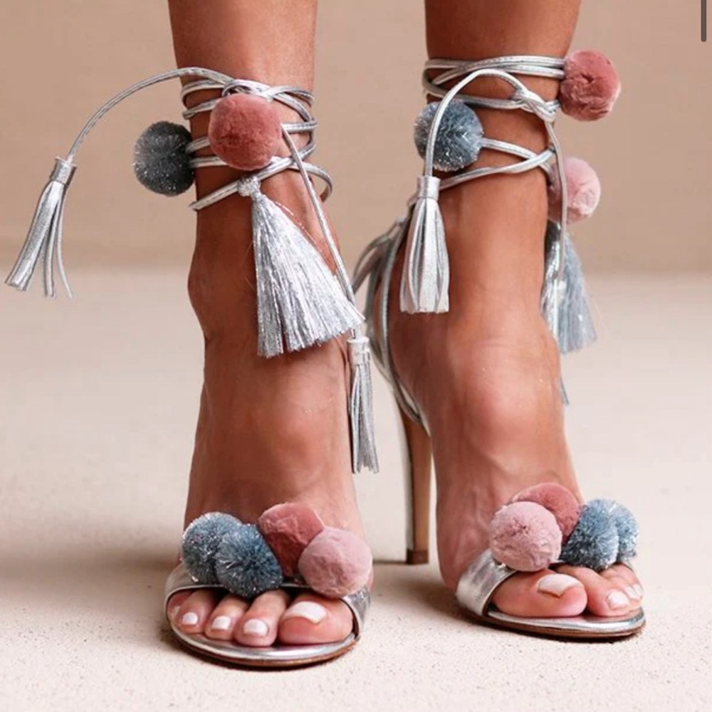 Alameda Turquesa Anna Silver Sandal